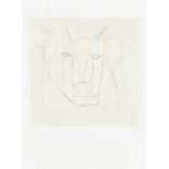 After Pablo Picasso Limited edition print "Bulls Head", label in French verso, see photo, 22.5cm