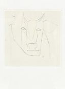 After Pablo Picasso Limited edition print "Bulls Head", label in French verso, see photo, 22.5cm