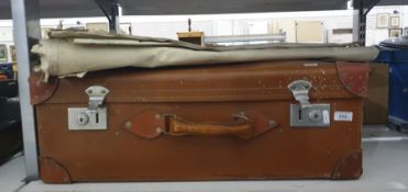 Vintage suitcase containing large quantity of early 20th century and other sheet music and 17