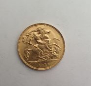 George V 1911 half sovereign