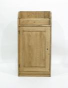 Pine wall hanging single door cabinet with drawer under