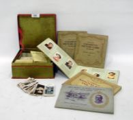 Quantity of sundry Kensitas cigarette silks, various cigarette cards, loose and in albums