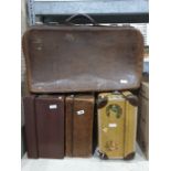 Four vintage suitcases (4)