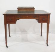 Edwardian Maple & Co lady's rosewood writing table, rectangular, with leather inlet top with pen