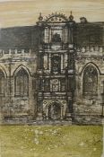 After Richard Beer Limited edition print  Architectural scene, 14/100, signed in pencil lower right,