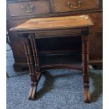 Nest of two 20th century mahogany coffee tables