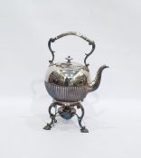 An EPNS spirit kettle with engraved crest