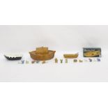 Various items of Wade pottery and porcelain, to include a model of Noah's Ark and fourteen models of