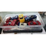 Collection of 1/18 scale models of Ferraris by Hotwheels and Burago £20-40 and print of Ferrari F40