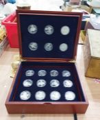 Collectors case of assorted silver £5 coins featuring winners of the Victoria Cross