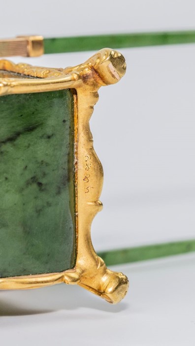 Please note:-  Fabergé nephrite, rock crystal, mother-of-pearl and vari-colour gold miniature - Image 21 of 74