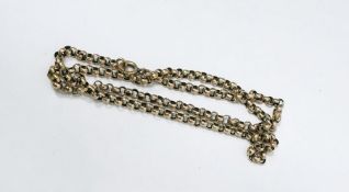 9ct gold belcher link pattern chain, 6.5g approx