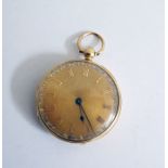 Gentleman's open faced pocket watch, in 18ct gold case, London 1925Condition Reportyes no