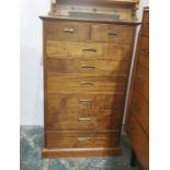 A 20th century chest over six long drawers on plinth base 60 x 99.5cm