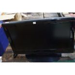 Hitachi 26" HDMI ready flatscreen television and a Sanyo model SL88 DVD player with remote