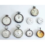Quantity of old pocket watches, various (7)
