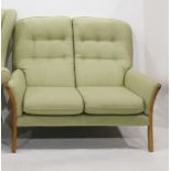 S.Rouse and Co. two seat sofa in green upholstery (2)