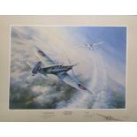 After Jim Mitchell  Set of eight assorted limited edition prints featuring WWII fighter planes,