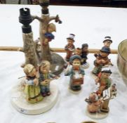 Collection of Hummel figures, 20th century, printed and impressed marks, to include figures of