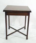 Mahogany draw leaf side table