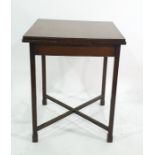 Mahogany draw leaf side table