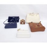 Box of modern jewellery and jewellery boxes, five various hand bags, Schiller's Gedichte published