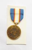 WWI War and Victory medals named " G - 25941. PTE. W. WARREN. THE QUEENS R." Another pair named "