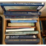 Quantity of books relating to ships and shipping including Titanic, Cunard, Lloyd's Register 68-