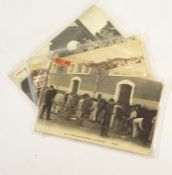 Three boxes of foreign postcards to include French railways, New Zealand, South Africa, Germany,