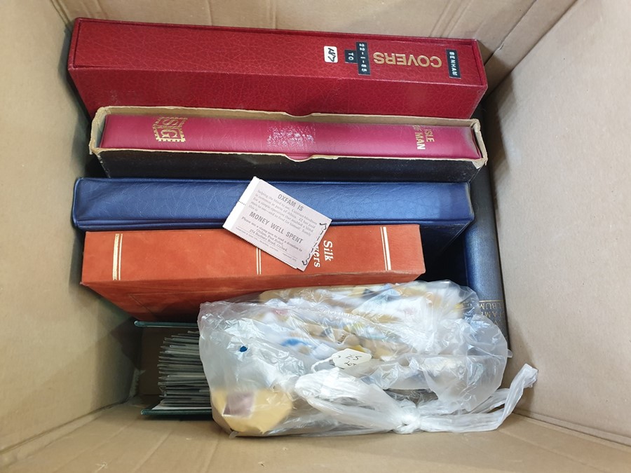 Box of miscellaneous albums, stock books, stamps and First Day Covers - Image 2 of 2