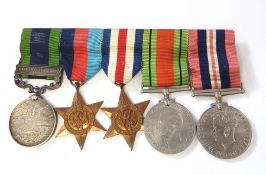 George V Indian General Service medal with North West Frontier 1908 clasp. Named to "2311. Pte.W.