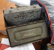 RAF sergeant's mess uniform, with ammunition box, military first aid box