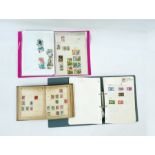 Box including album of presentation packs, part filled old Lincoln stamp album and much more