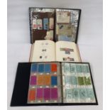 Three albums, one with decimal books of stamps, one of miscellaneous covers and printed Windsor