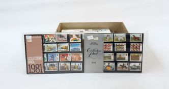 Quantity of presentation and collectors packs, high face value (1 box)