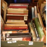 Militaria - quantity of books relating to WW1 and II, the American War etc ( 2 boxes)