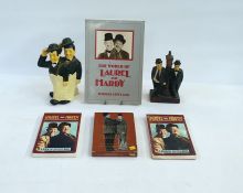 Laurel and Hardy interest - Laurel and Hardy figures, DVD's of the films, postcards and a large