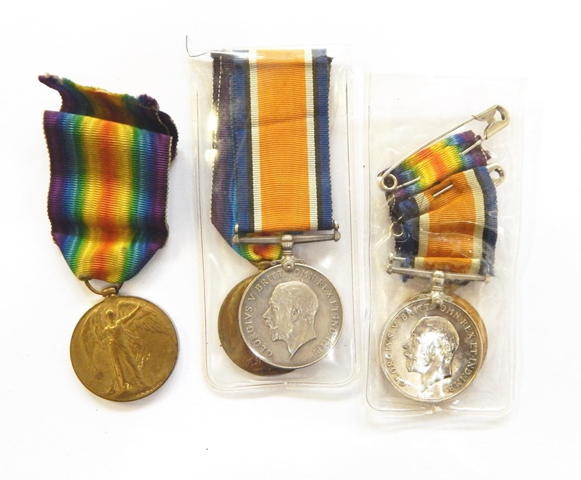 WWI War and Victory medals named to " T.Z. 6776. F.W. HARDY. A. B. R.N.V.R.". Another pair named