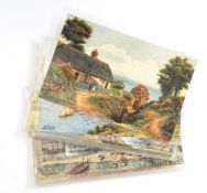 One case of assorted postcards, to include Art Deco, Art Nouveau, donkeys, pigs, horse drawn