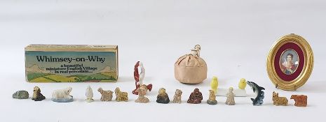 A quantity of Wade whimsie and whimsie style miniature figures and models of animals