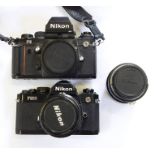 Nikon FM2 camera with lens and a Nikon F3 camera with lens (unattached) (3)