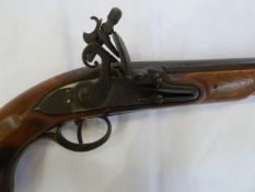 18th century flint lock pistol (by Henry Nock?)  - marked H Nock - Condition ReportPlease find