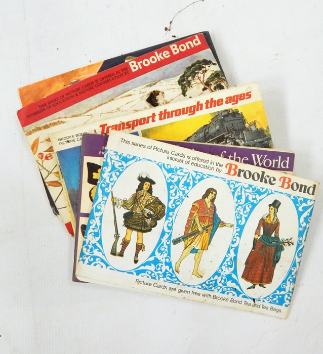 One case of cigarette cards in albums