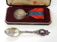 Group of eight WW 2 Medals with box of issue. Cased Imperial Service medal and sterling silver