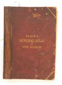 "Blacks General Atlas of the World", tp missing, contents and alphabetical list of maps present,