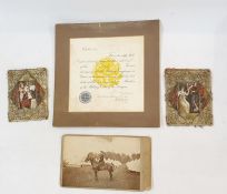 Collection of military photographs and Christmas cards