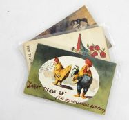 Three boxes of assorted postcards, mixed subjects and themes, approx 1000