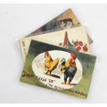 Three boxes of assorted postcards, mixed subjects and themes, approx 1000