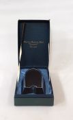 A Bugatti chrome metal decanter from the Classic Radiator series by Ruddspeed, in box