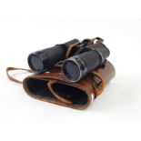 Pair Carl Zeiss 15x60 binoculars in leather case, a pair of  Lieberman Vistar binoculars and a